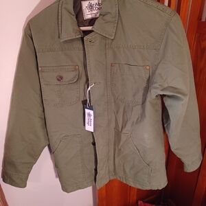 Alpine Design Women's Small Quilted Chore Jacket In Olive Green NewW/Tags